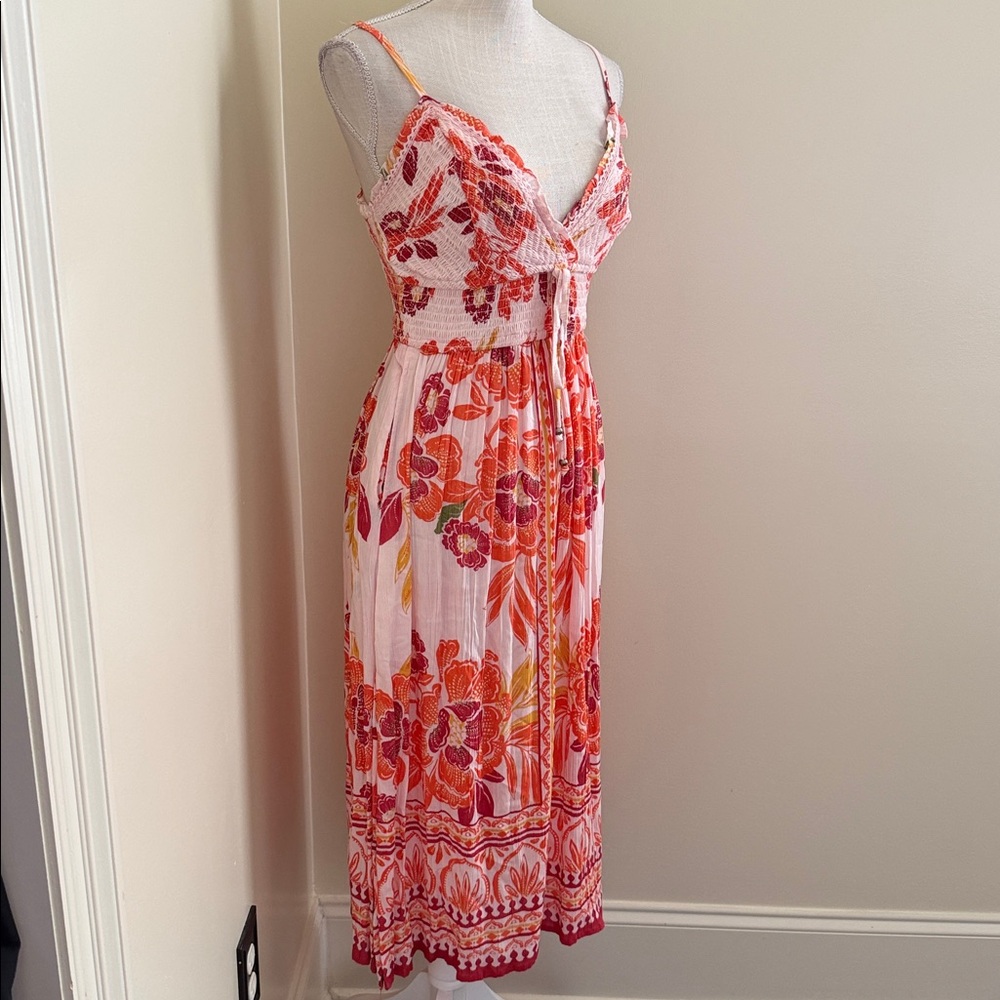 New Angie Red and Pink Floral Dress - Picture 7 of 15